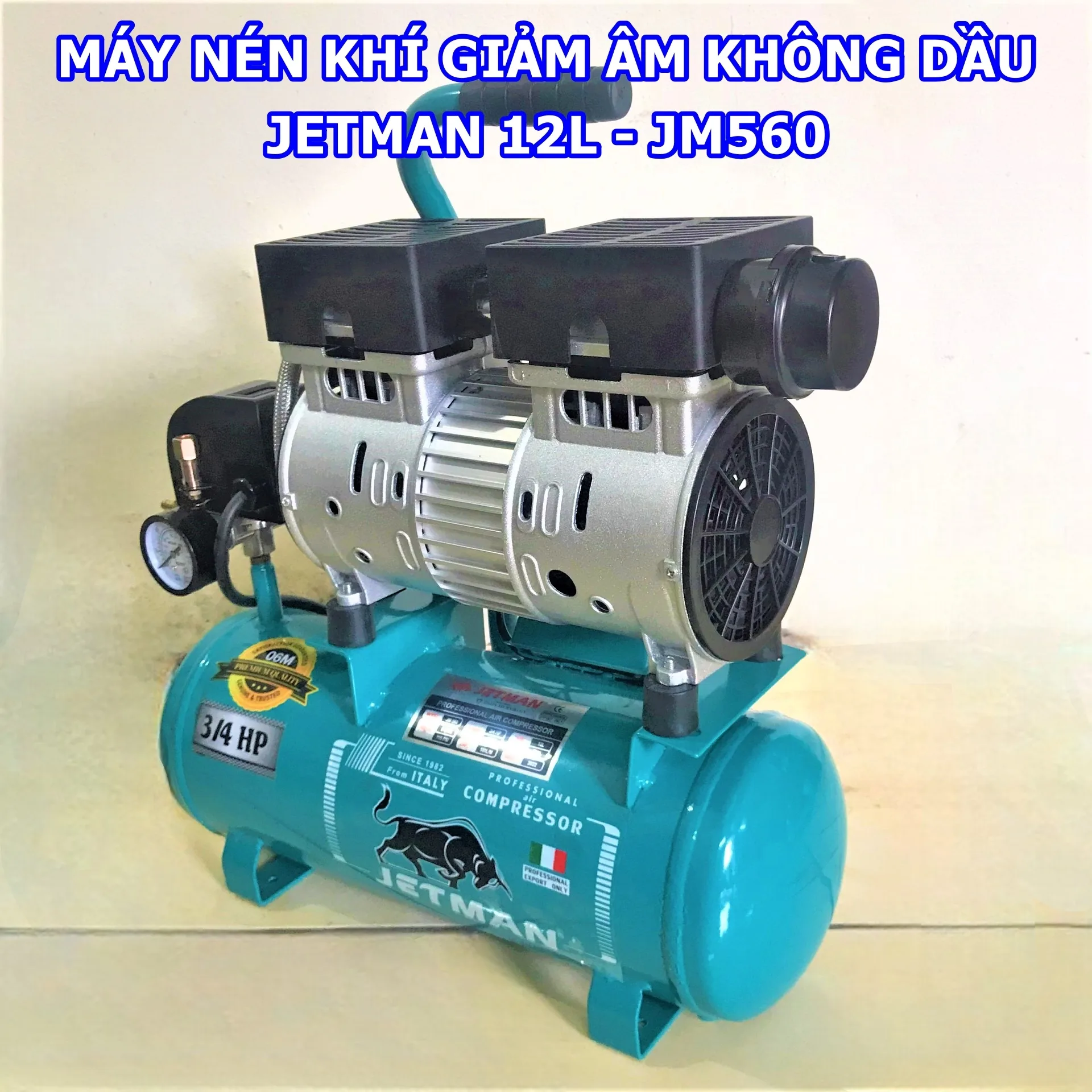 Nén khí không dầu 12L JM-560